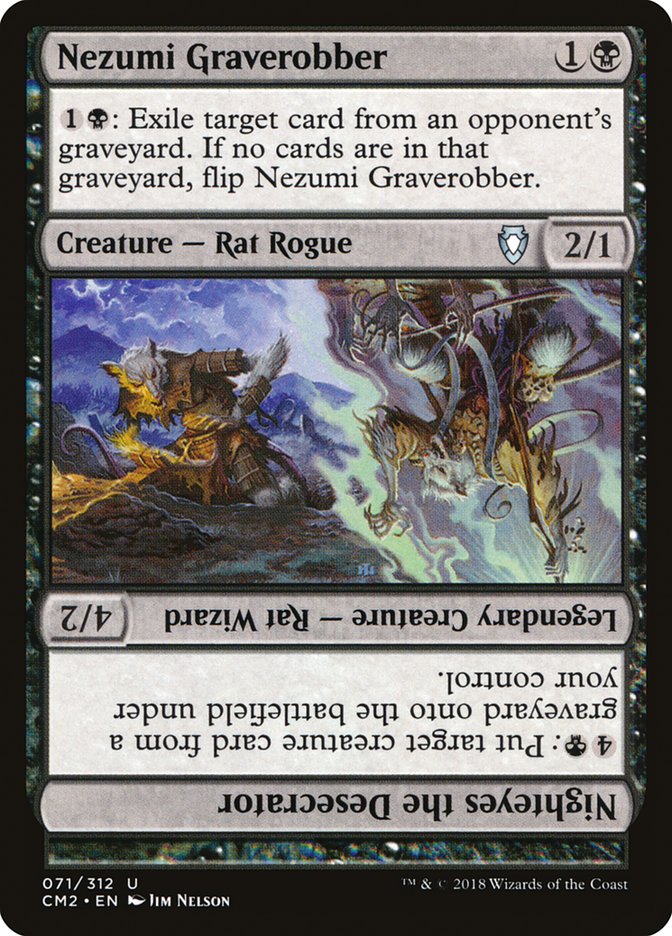Nezumi Graverobber // Nighteyes the Desecrator [Commander Anthology Volume II] | Jomio and Rueliete's Cards and Comics
