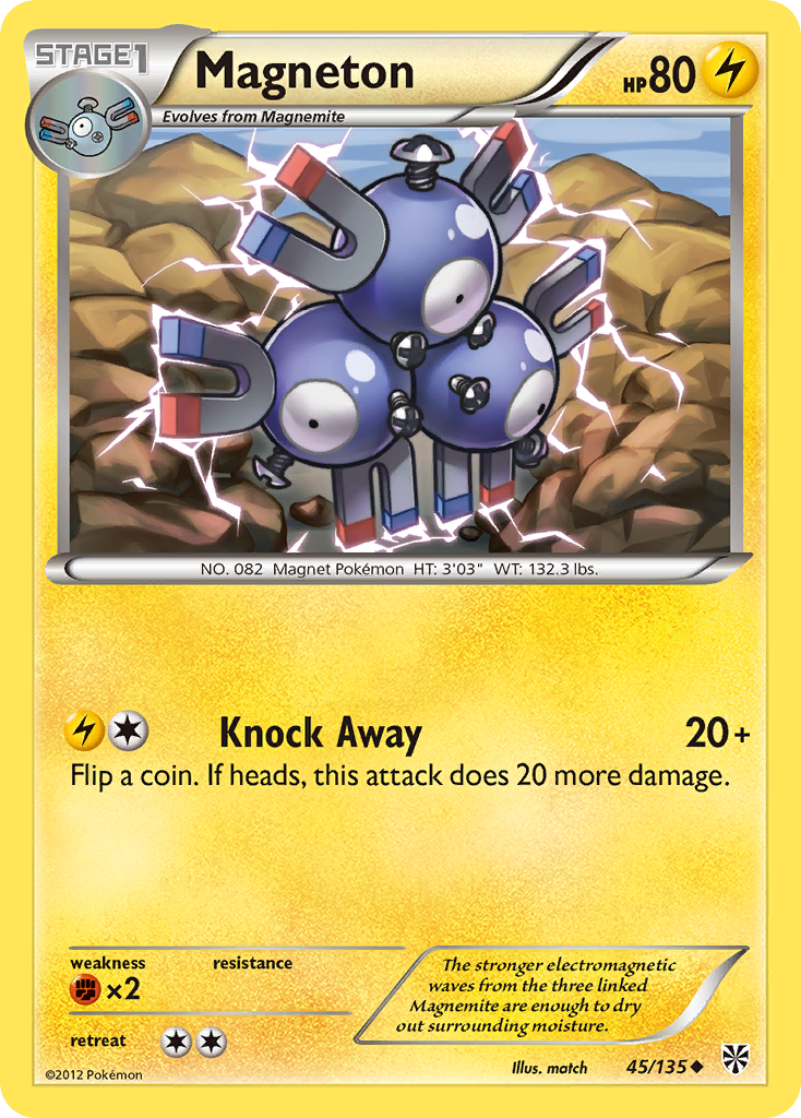 Magneton (45/135) [Black & White: Plasma Storm] | Jomio and Rueliete's Cards and Comics