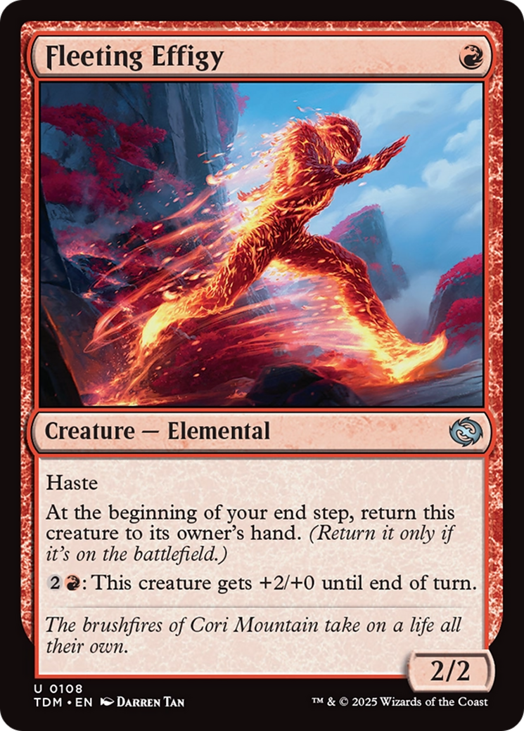Fleeting Effigy [Tarkir: Dragonstorm] | Jomio and Rueliete's Cards and Comics