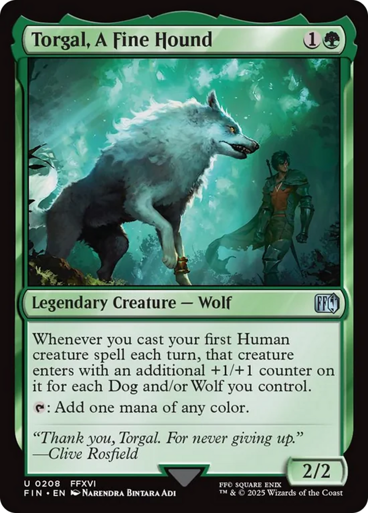 Torgal, A Fine Hound [FINAL FANTASY] | Jomio and Rueliete's Cards and Comics