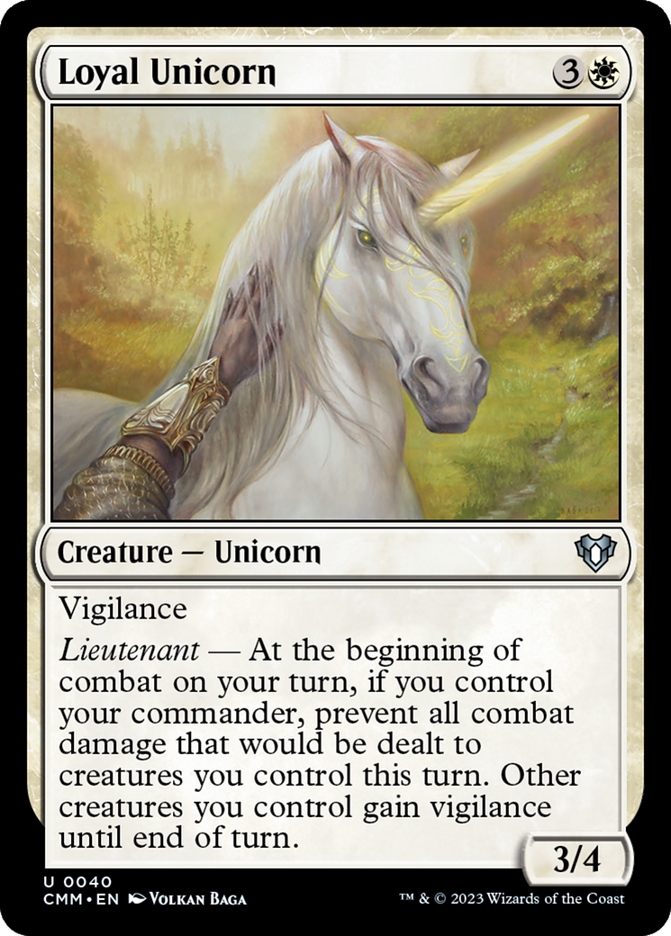 Loyal Unicorn [Commander Masters] | Jomio and Rueliete's Cards and Comics