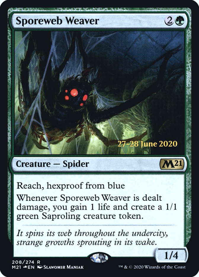 Sporeweb Weaver [Core Set 2021 Prerelease Promos] | Jomio and Rueliete's Cards and Comics