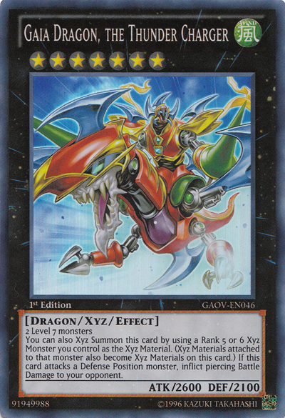 Gaia Dragon, the Thunder Charger [GAOV-EN046] Super Rare | Jomio and Rueliete's Cards and Comics