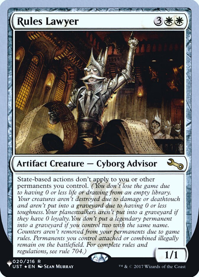 Rules Lawyer (Unfinity Foil Edition) [The List] | Jomio and Rueliete's Cards and Comics