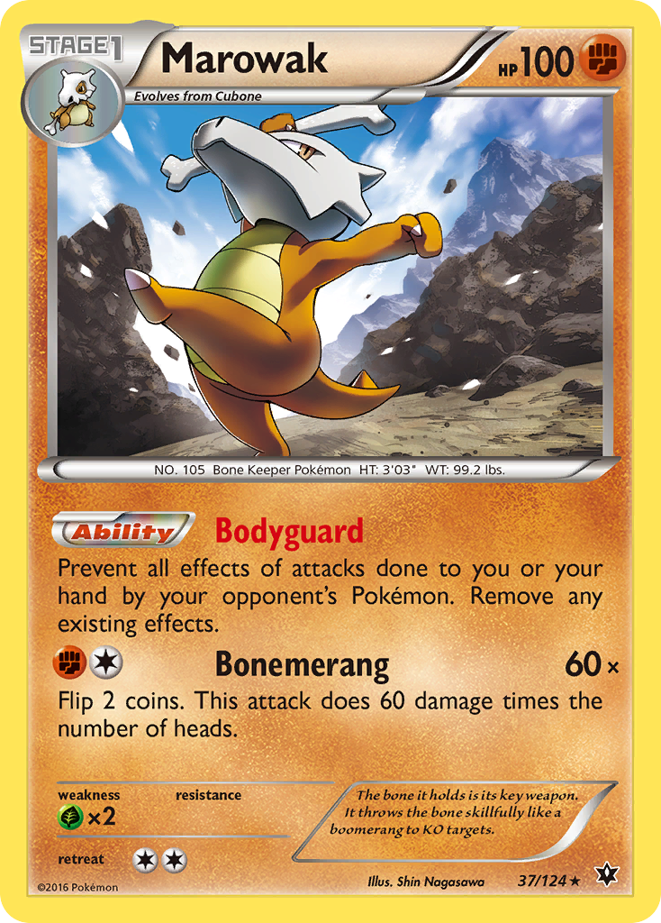 Marowak (37/124) [XY: Fates Collide] | Jomio and Rueliete's Cards and Comics