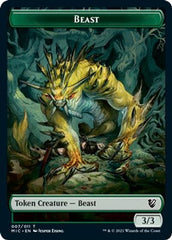 Beast (007) // Spider Double-Sided Token [Innistrad: Midnight Hunt Commander Tokens] | Jomio and Rueliete's Cards and Comics