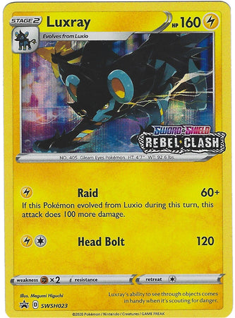 Luxray (SWSH023) (Prerelease Promo) [Sword & Shield: Black Star Promos] | Jomio and Rueliete's Cards and Comics
