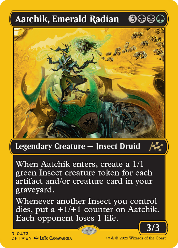 Aatchik, Emerald Radian (First-Place Foil) [Aetherdrift] | Jomio and Rueliete's Cards and Comics