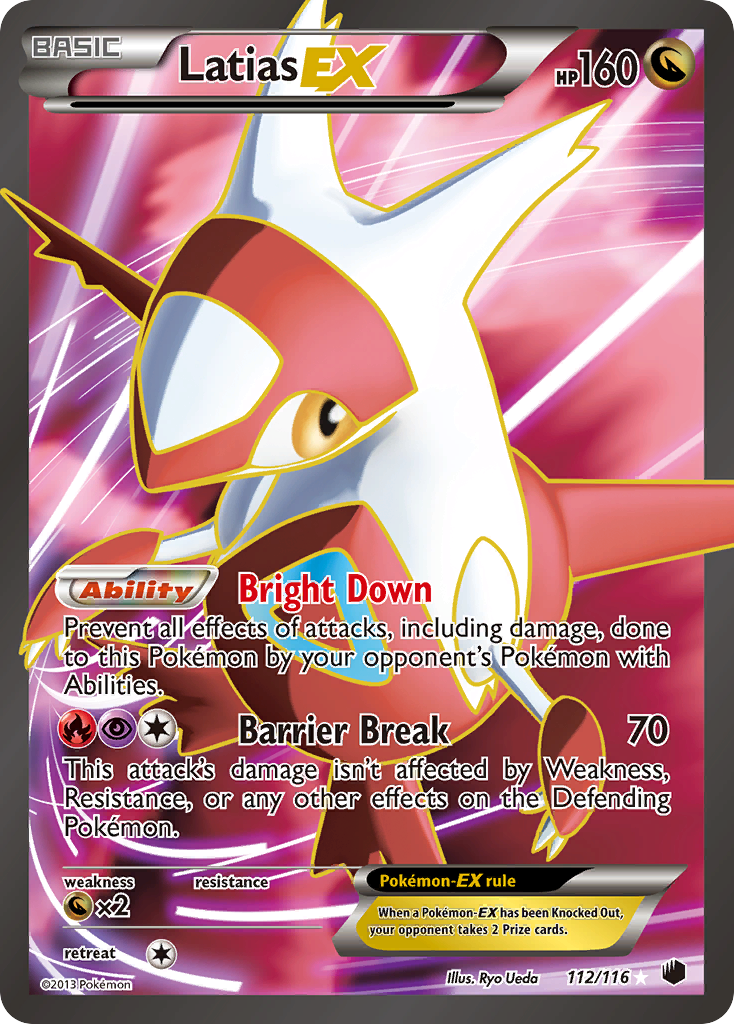 Latias EX (112/116) [Black & White: Plasma Freeze] | Jomio and Rueliete's Cards and Comics