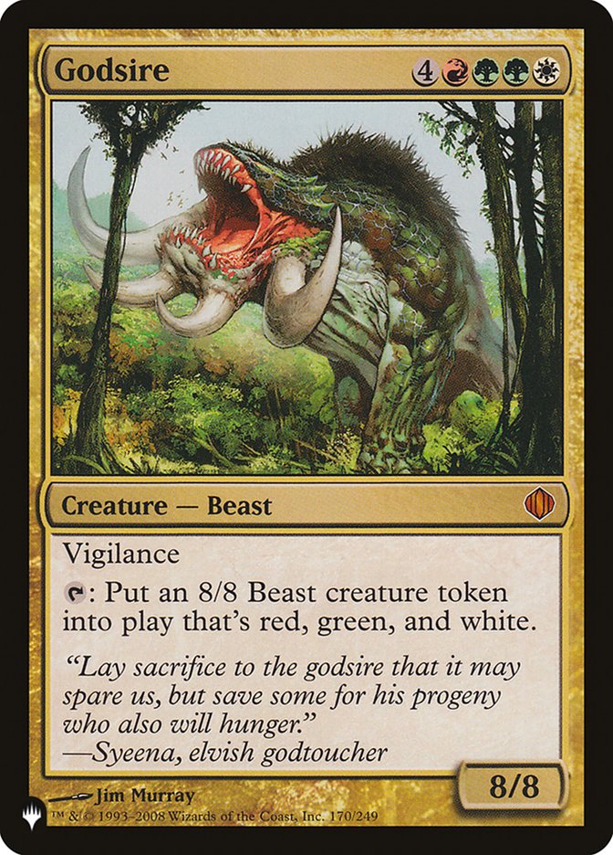 Godsire [The List] | Jomio and Rueliete's Cards and Comics