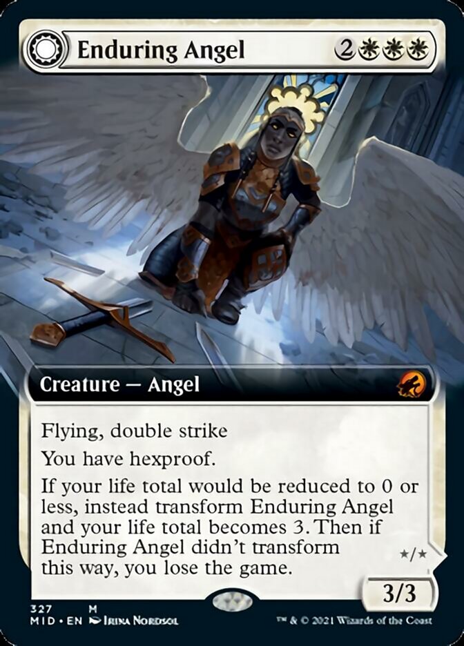 Enduring Angel // Angelic Enforcer (Extended Art) [Innistrad: Midnight Hunt] | Jomio and Rueliete's Cards and Comics