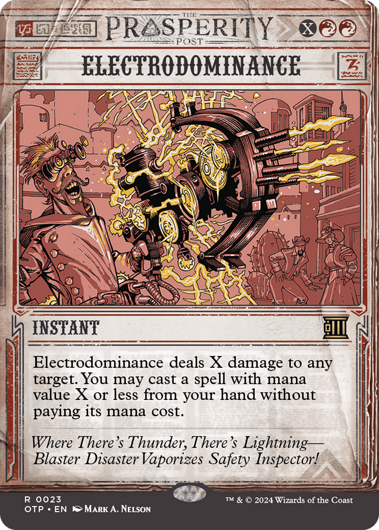 Electrodominance [Outlaws of Thunder Junction: Breaking News] | Jomio and Rueliete's Cards and Comics