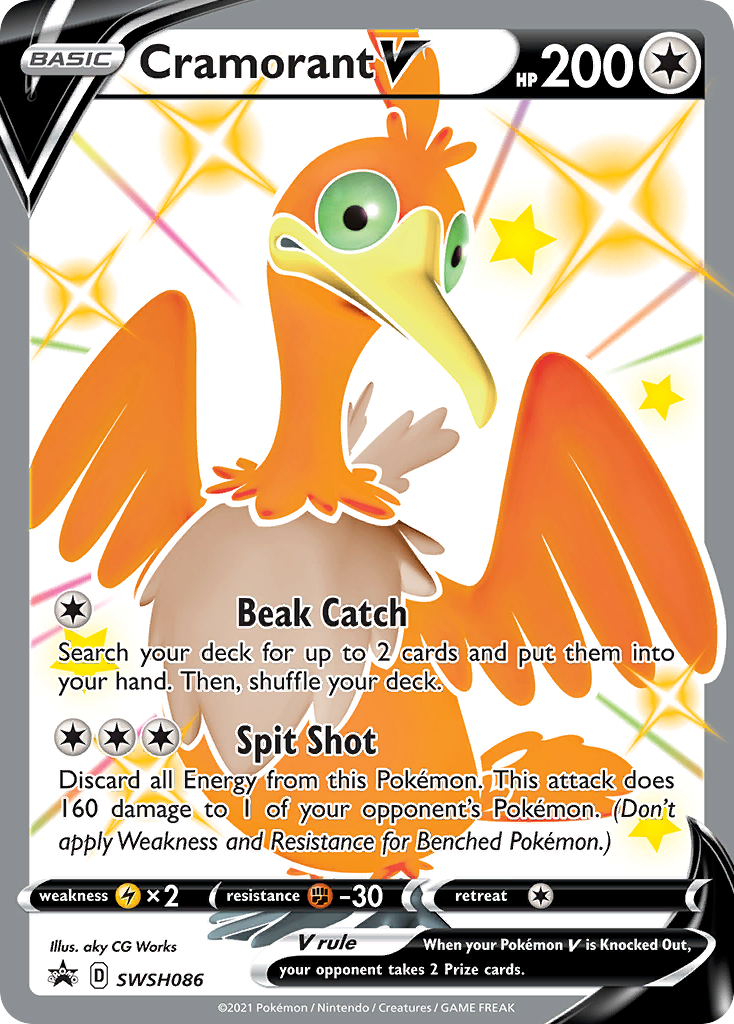 Cramorant V (SWSH086) (Jumbo Card) [Sword & Shield: Black Star Promos] | Jomio and Rueliete's Cards and Comics
