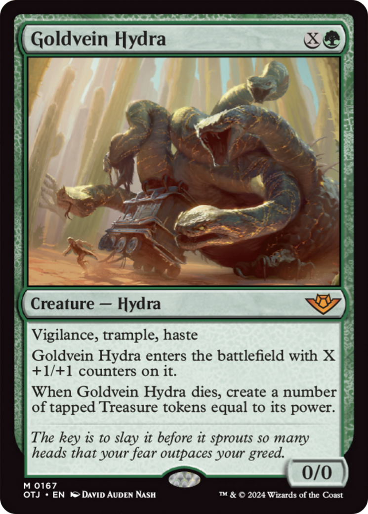 Goldvein Hydra [Outlaws of Thunder Junction] | Jomio and Rueliete's Cards and Comics