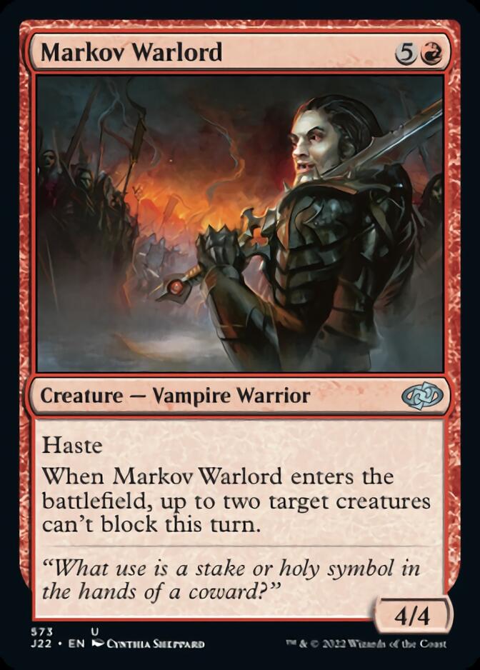 Markov Warlord [Jumpstart 2022] | Jomio and Rueliete's Cards and Comics