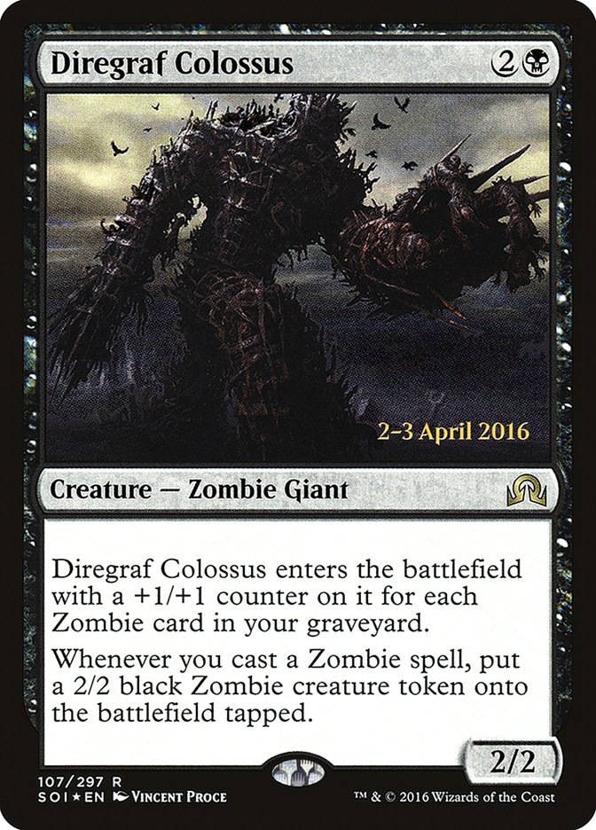 Diregraf Colossus [Shadows over Innistrad Prerelease Promos] | Jomio and Rueliete's Cards and Comics