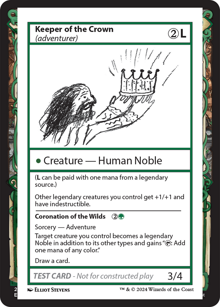 Keeper of the Crown (adventurer) [Mystery Booster 2 Playtest Cards] | Jomio and Rueliete's Cards and Comics