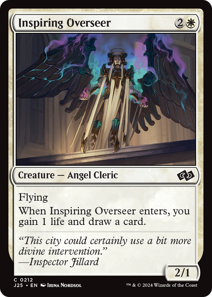 Inspiring Overseer [Foundations Jumpstart] | Jomio and Rueliete's Cards and Comics