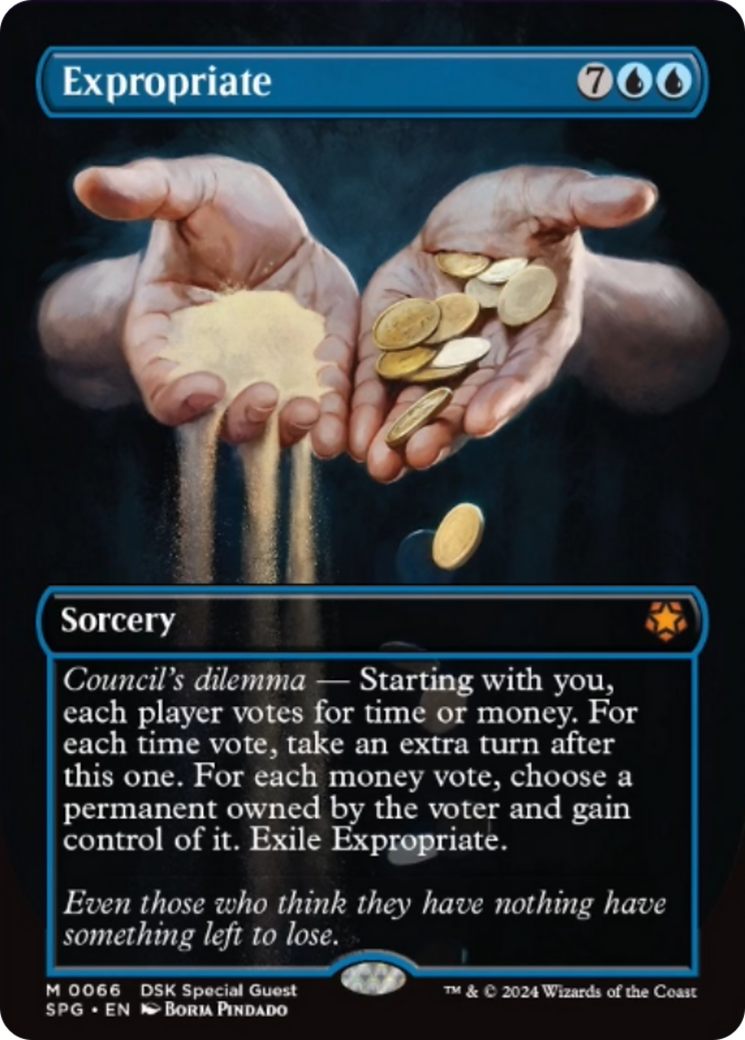 Expropriate (Borderless) [Duskmourn: House of Horror Special Guests] | Jomio and Rueliete's Cards and Comics