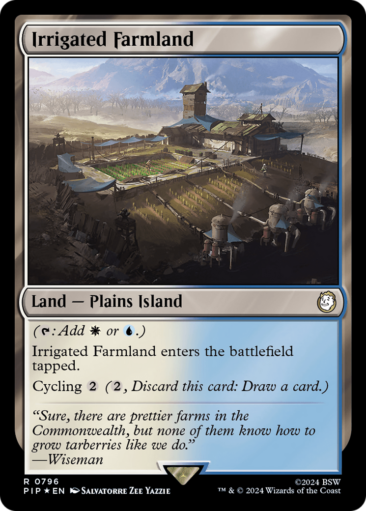 Irrigated Farmland (Surge Foil) [Fallout] | Jomio and Rueliete's Cards and Comics
