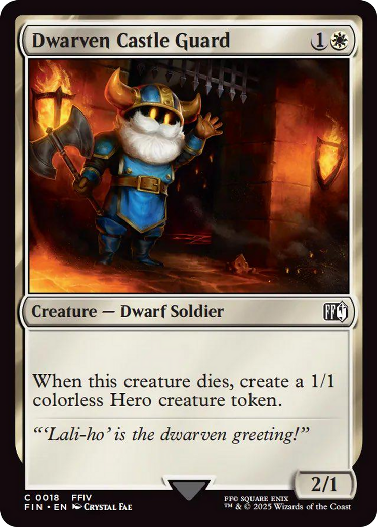 Dwarven Castle Guard [FINAL FANTASY] | Jomio and Rueliete's Cards and Comics