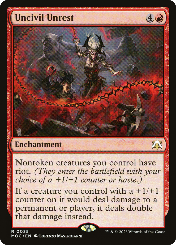 Uncivil Unrest [March of the Machine Commander] | Jomio and Rueliete's Cards and Comics