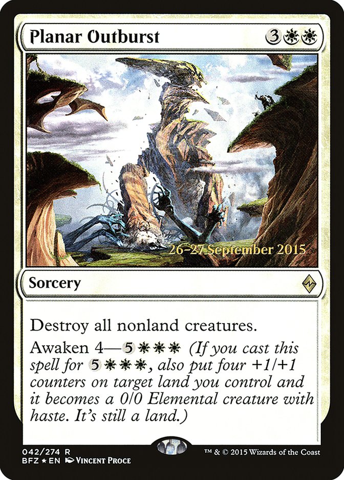Planar Outburst [Battle for Zendikar Prerelease Promos] | Jomio and Rueliete's Cards and Comics