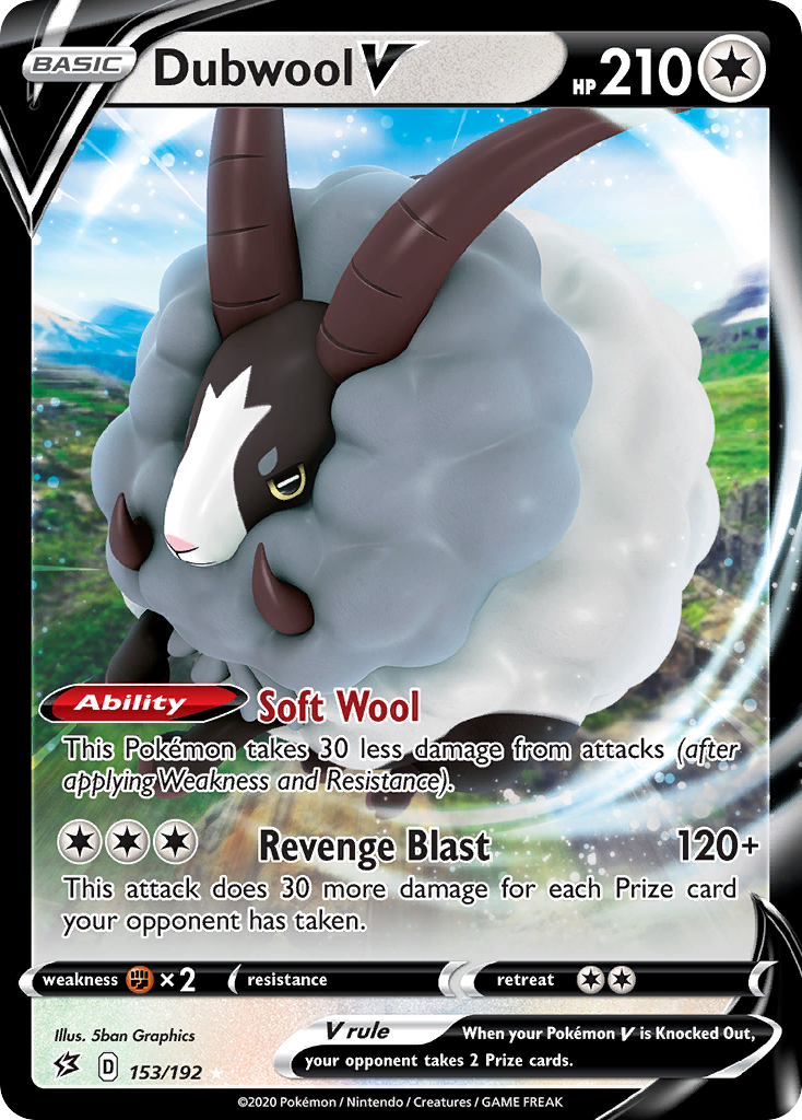 Dubwool V (153/192) [Sword & Shield: Rebel Clash] | Jomio and Rueliete's Cards and Comics