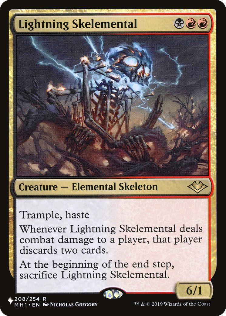 Lightning Skelemental [The List] | Jomio and Rueliete's Cards and Comics