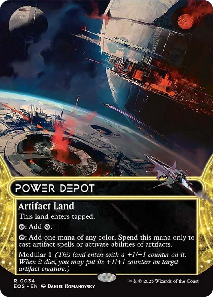 Power Depot (0034) (Borderless) [Edge of Eternities: Stellar Sights] | Jomio and Rueliete's Cards and Comics