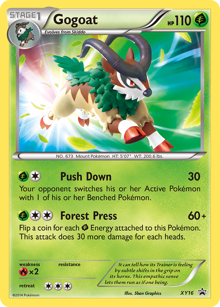 Gogoat (XY16) [XY: Black Star Promos] | Jomio and Rueliete's Cards and Comics