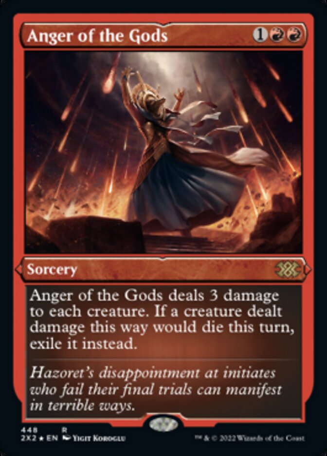 Anger of the Gods (Foil Etched) [Double Masters 2022] | Jomio and Rueliete's Cards and Comics