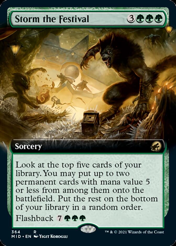 Storm the Festival (Extended Art) [Innistrad: Midnight Hunt] | Jomio and Rueliete's Cards and Comics