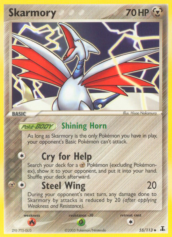 Skarmory (55/113) [EX: Delta Species] | Jomio and Rueliete's Cards and Comics