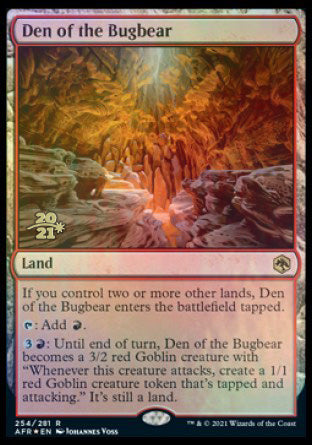 Den of the Bugbear [Dungeons & Dragons: Adventures in the Forgotten Realms Prerelease Promos] | Jomio and Rueliete's Cards and Comics