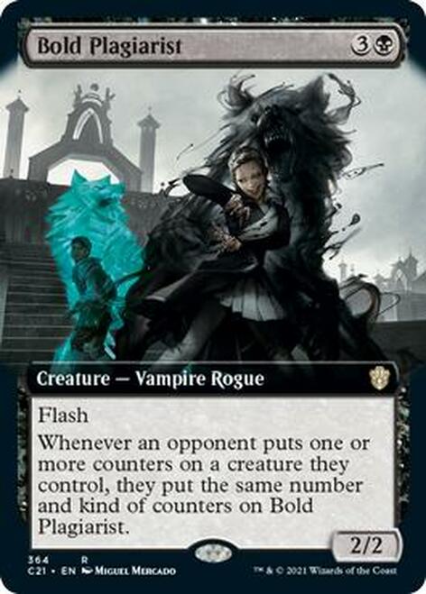 Bold Plagiarist (Extended Art) [Commander 2021] | Jomio and Rueliete's Cards and Comics