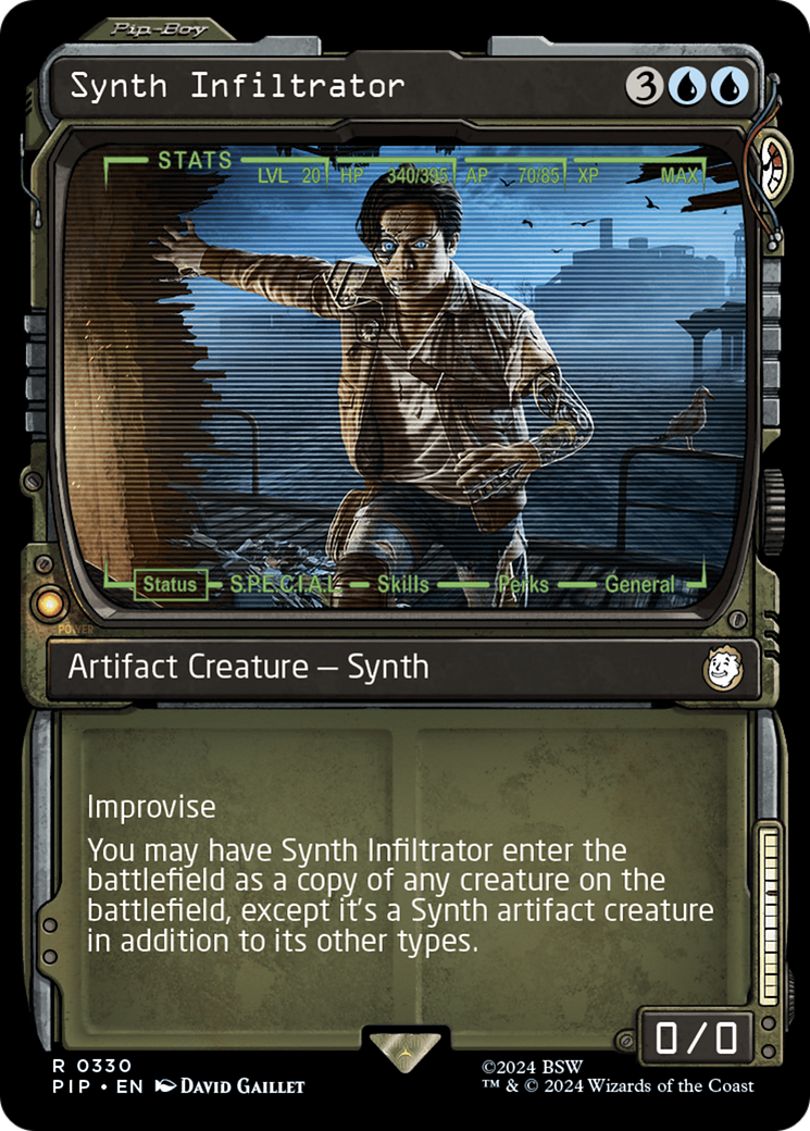 Synth Infiltrator (Showcase) [Fallout] | Jomio and Rueliete's Cards and Comics