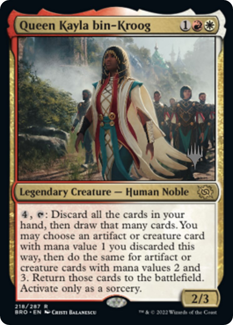 Queen Kayla bin-Kroog (Promo Pack) [The Brothers' War Promos] | Jomio and Rueliete's Cards and Comics