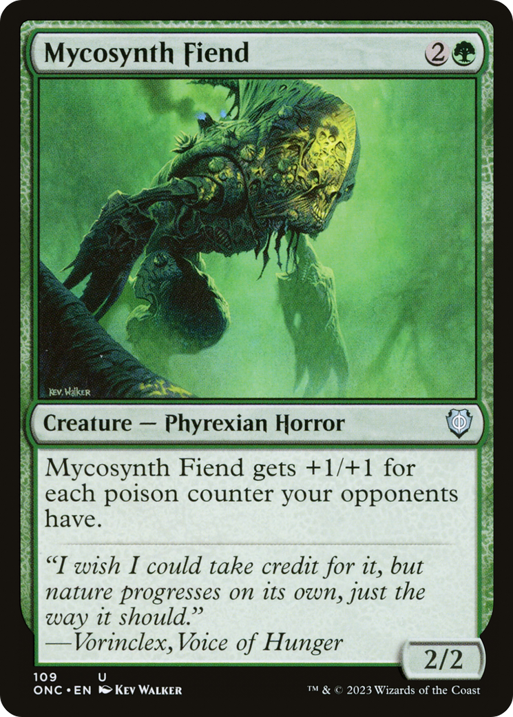 Mycosynth Fiend [Phyrexia: All Will Be One Commander] | Jomio and Rueliete's Cards and Comics