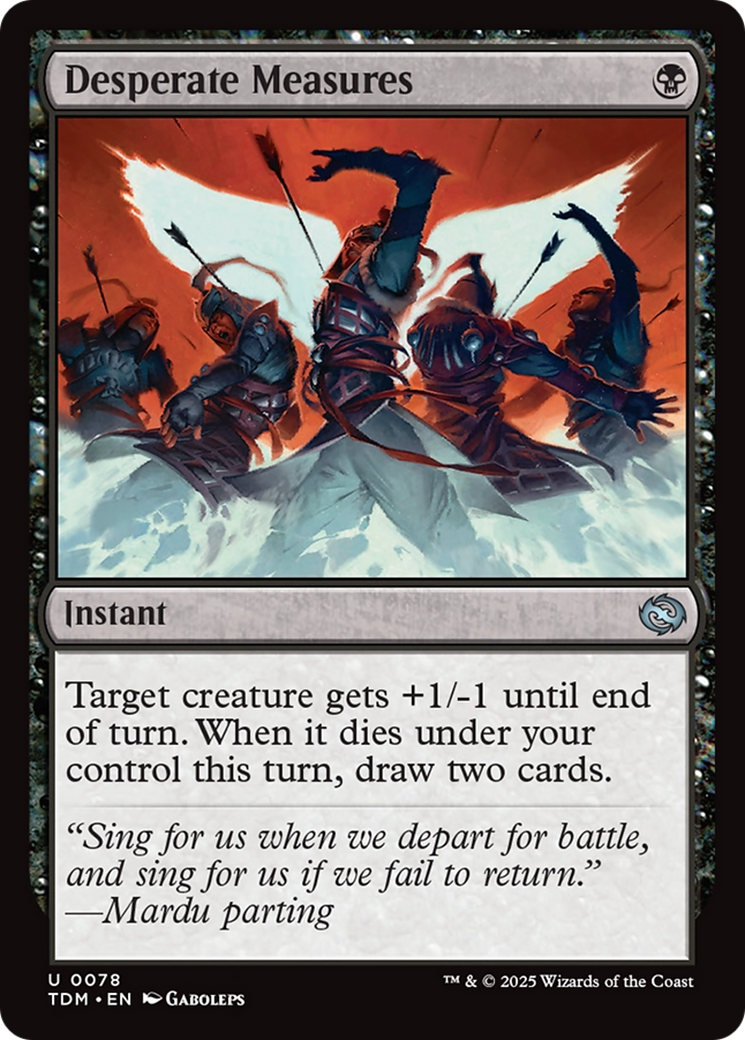 Desperate Measures [Tarkir: Dragonstorm] | Jomio and Rueliete's Cards and Comics