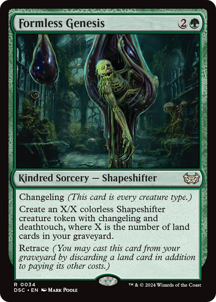Formless Genesis [Duskmourn: House of Horror Commander] | Jomio and Rueliete's Cards and Comics