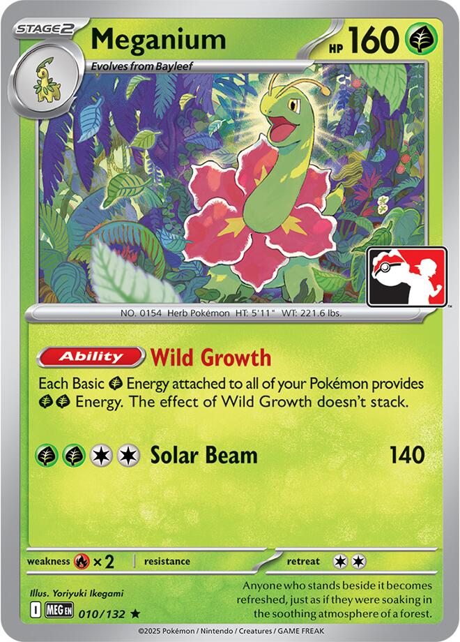 Meganium (010/132) [Prize Pack Series Nine] | Jomio and Rueliete's Cards and Comics