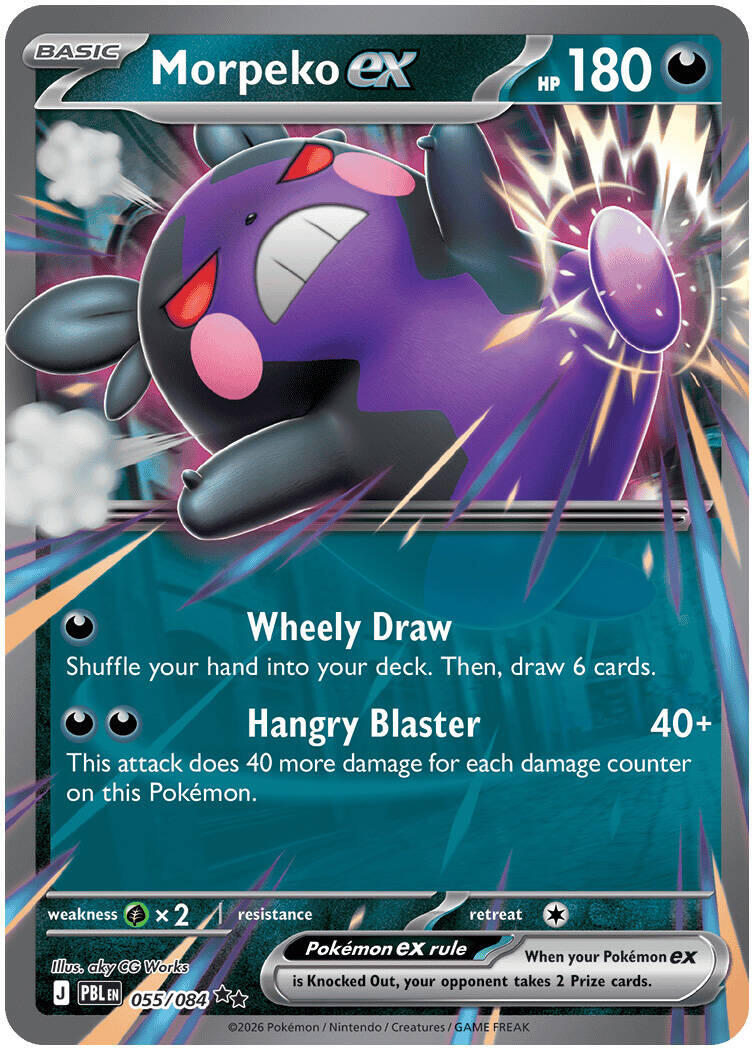 Morpeko ex (055/084) [Mega Evolution: Pitch Black] | Jomio and Rueliete's Cards and Comics