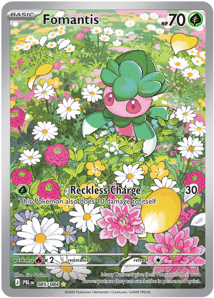 Fomantis (085/084) [Mega Evolution: Pitch Black] | Jomio and Rueliete's Cards and Comics