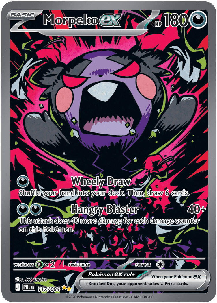 Morpeko ex (117/084) [Mega Evolution: Pitch Black] | Jomio and Rueliete's Cards and Comics
