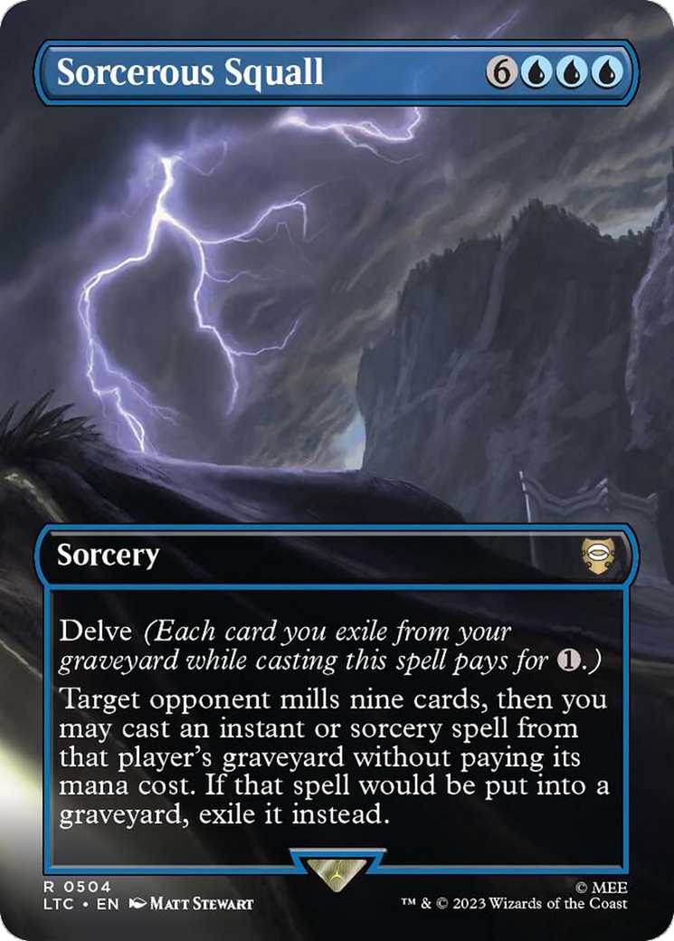 Sorcerous Squall (Borderless) [The Lord of the Rings: Tales of Middle-Earth Commander] | Jomio and Rueliete's Cards and Comics