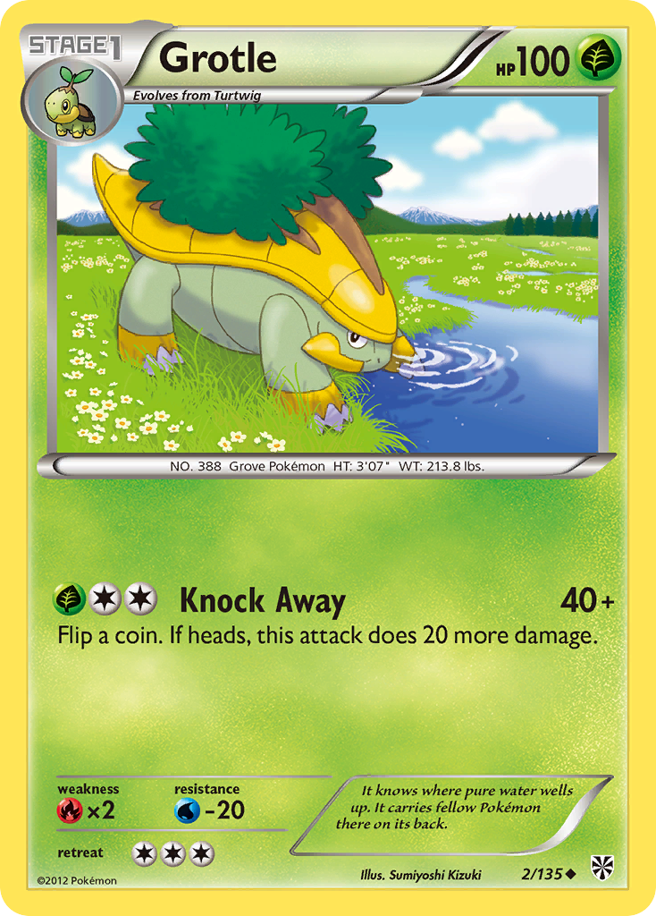 Grotle (2/135) [Black & White: Plasma Storm] | Jomio and Rueliete's Cards and Comics