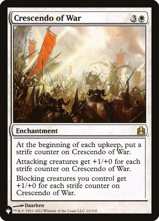 Crescendo of War [The List] | Jomio and Rueliete's Cards and Comics