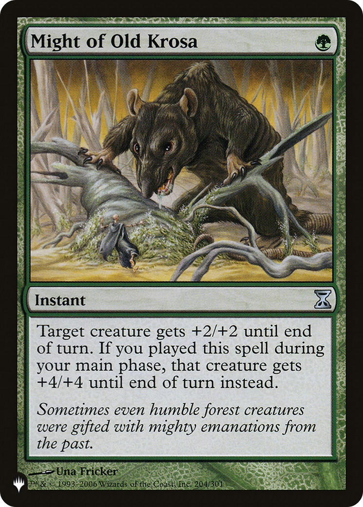 Might of Old Krosa [The List] | Jomio and Rueliete's Cards and Comics