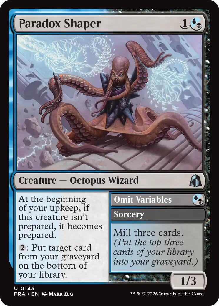 Paradox Shaper // Omit Variables [Reality Fracture] | Jomio and Rueliete's Cards and Comics